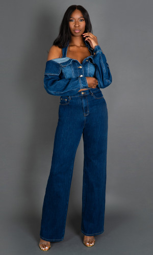 Sienna Denim Jacket - Dark Wash