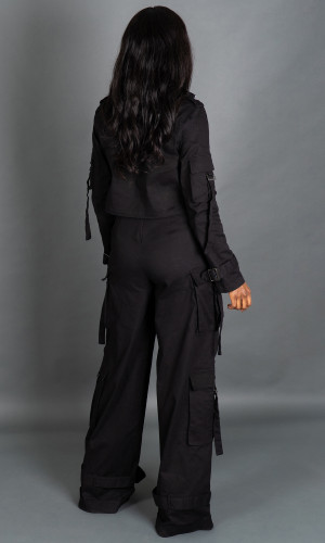Street Chic Cargo Jacket - Black