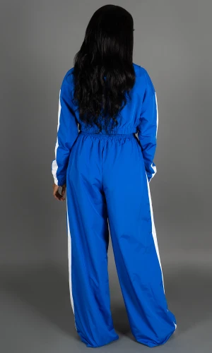 Chill Day Tracksuit - Blue & White