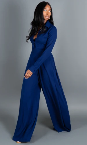 Scarlett Button Up Shirt - Navy