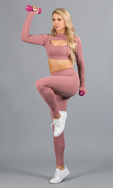 Work It Out Leggings - Blush (Final Sale)