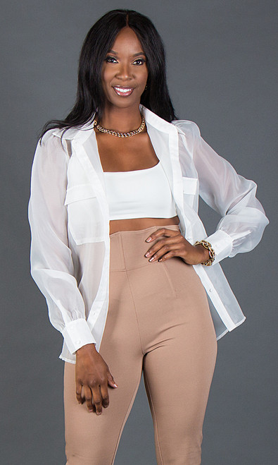  Jade Blouse - White