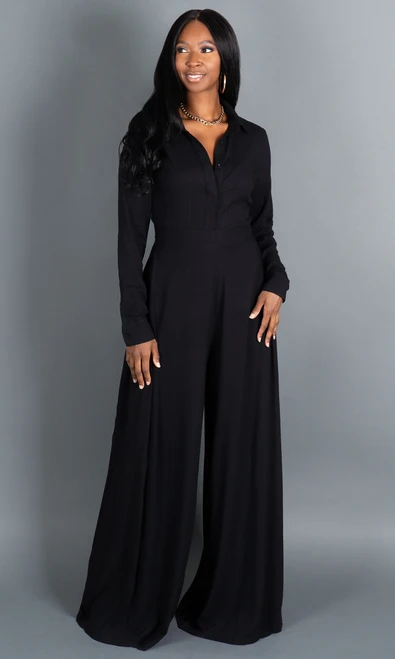 Scarlett Button Up Shirt - Black