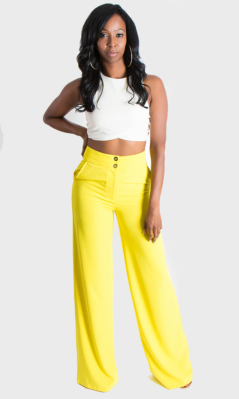 Loose Boxy Yellow Long Sleeve Crop Top / Made in USA – Lyla's Crop Tops