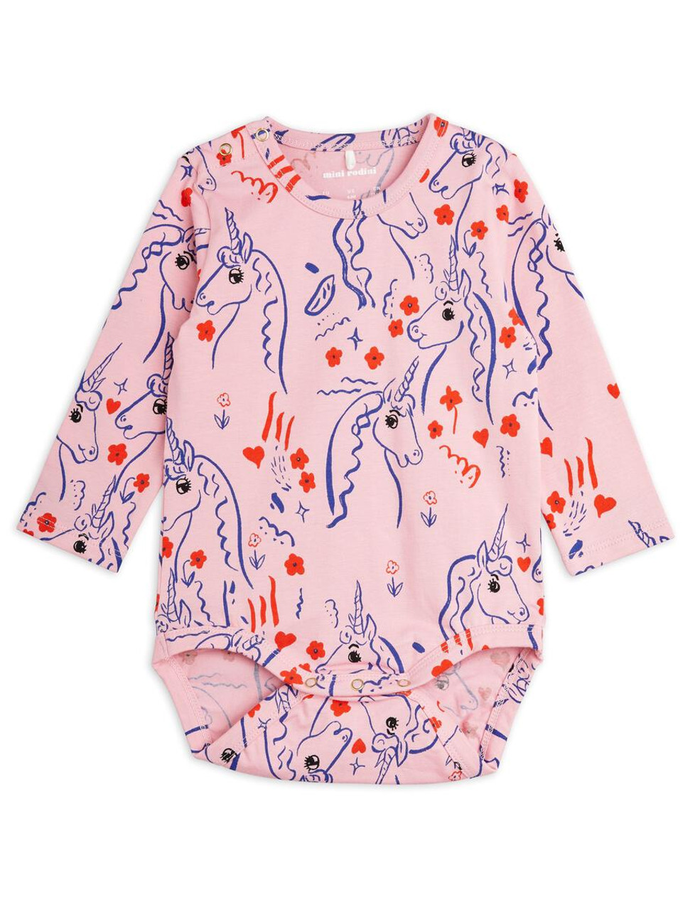 MINI RODINI Scottish Unicorns Bodysuit 2314010328