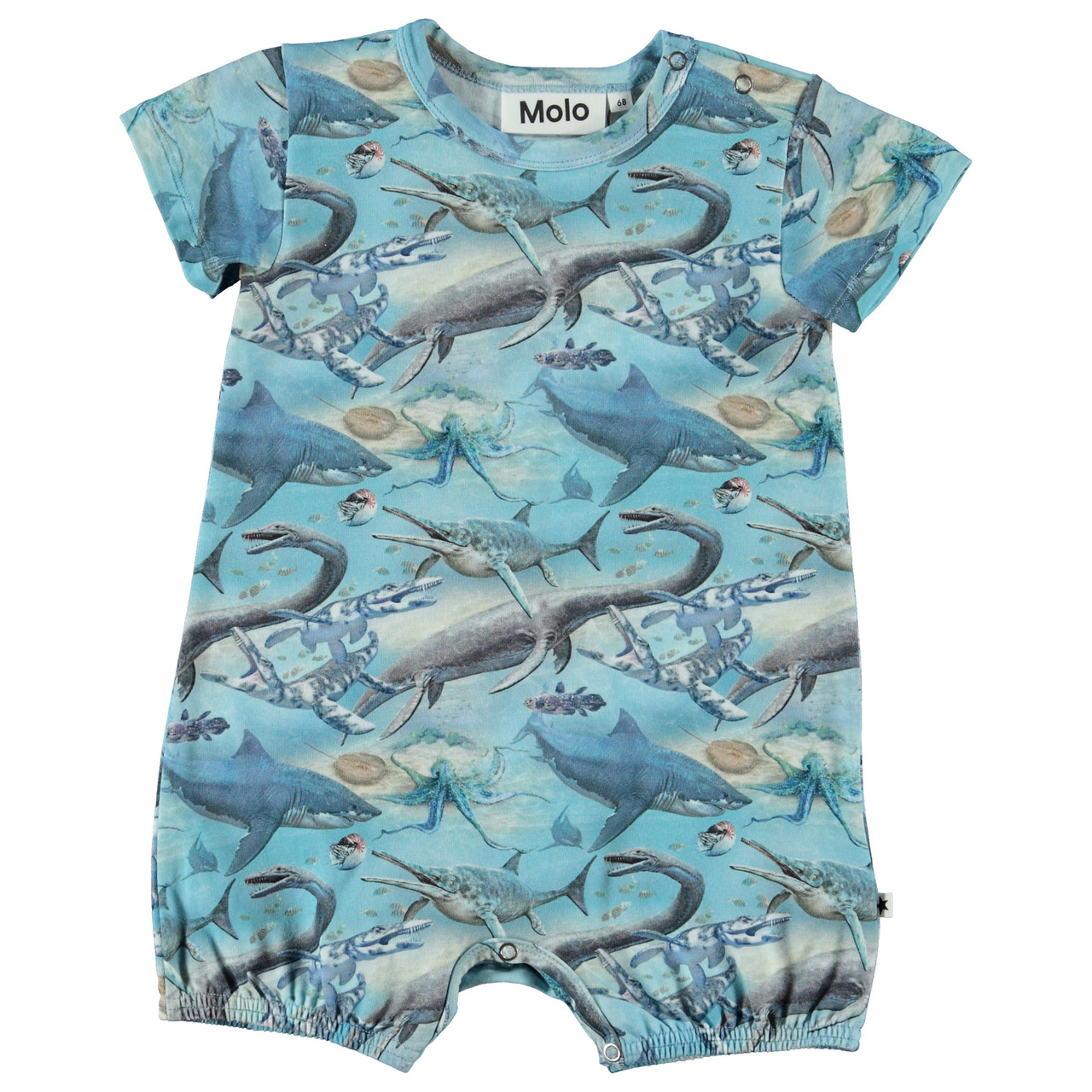 Molo graphic-print romper - Blue