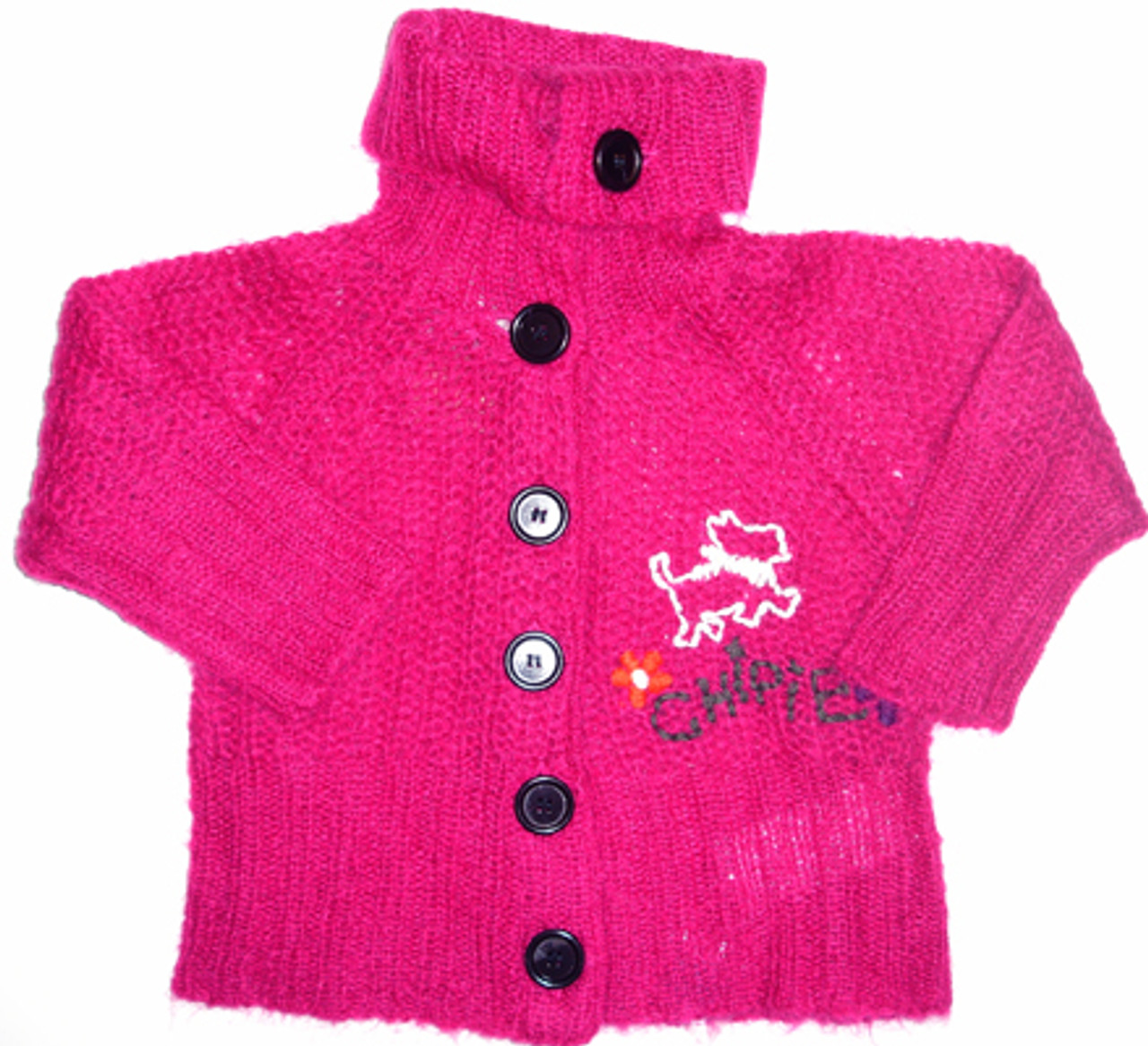 Pink Buttons Sweater-Baby 3M