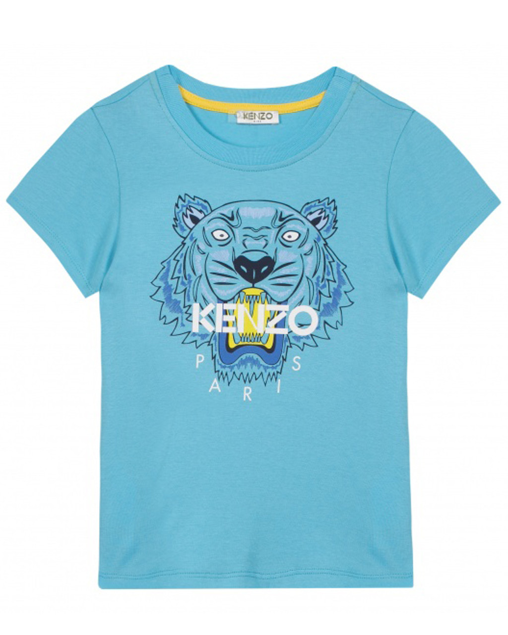 Politiek rol bespotten Kenzo Boys Blue Tiger Tee - Le Petit Kids