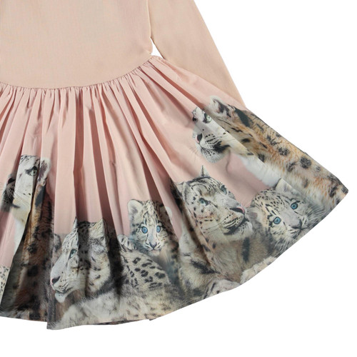 MOLO Casie Dress - Snow Leopards - Le Petit Kids