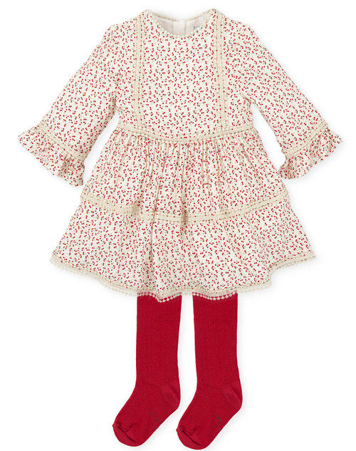 Tutto Piccolo Girls Dress & Tights 6234W23