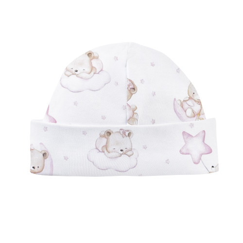 Baby Club Chic Hat - Sleep Tight Bear Pink (HAT04084)