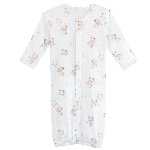 Baby Club Chick Convertible Sleeping Gown - Sleep Tight Pink (NIG06084)