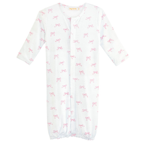 Baby Club Chick Convertible Sleeping Gown - Pretty Bows (NIG06048)