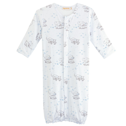 Baby Club Chick Convertible Sleeping Gown - Bubbly Elephant Blue (NIG06088)