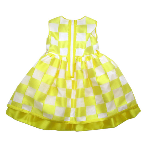 Val Max Yellow Check Dress - Le Petit Kids