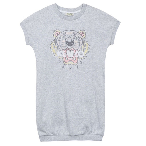 Kenzo Girls Tiger Logo Sweater Grey - 8Y Grey - 2023