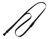 Black 3/8" Breakaway Lanyard with Wide Plastic Hook - 100 Pack