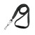 Black 3/8" Breakaway Lanyard with Swivel Hook - 100 Pack