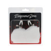 EROGENOUS ZONE WHITE RABBIT TAIL NIPPLE CLAMPS