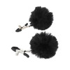 EROGENOUS ZONE BLACK RABBIT TAIL NIPPLE CLAMPS