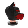 UNTAMED BLACK/RED SPANDEX DOG MASK LARGE/EXTRA LARGE