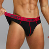 53X BRIEF BLACK/RED - L