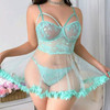 SI BABYDOLL & PANTY GREEN - 1X