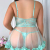 SI BABYDOLL & PANTY GREEN - 3X