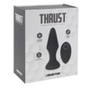 THRUST ANAL PLUG BLACK RECHARGEABLE W/REMOTE