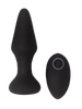 THRUST ANAL PLUG BLACK RECHARGEABLE W/REMOTE