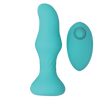 RIMMER ANAL PLUG TEAL RECHARGABLE W/REMOTE