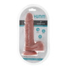 7IN SILICONE DILDO W/BALLS FLESH