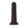 6IN SILICONE DILDO BROWN