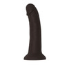 6IN SILICONE DILDO BROWN