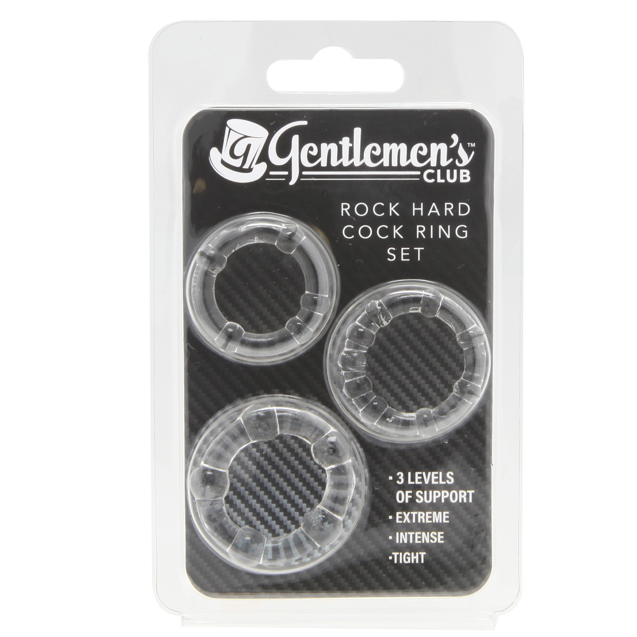 ROCK HARD COCK RING SET CLEAR