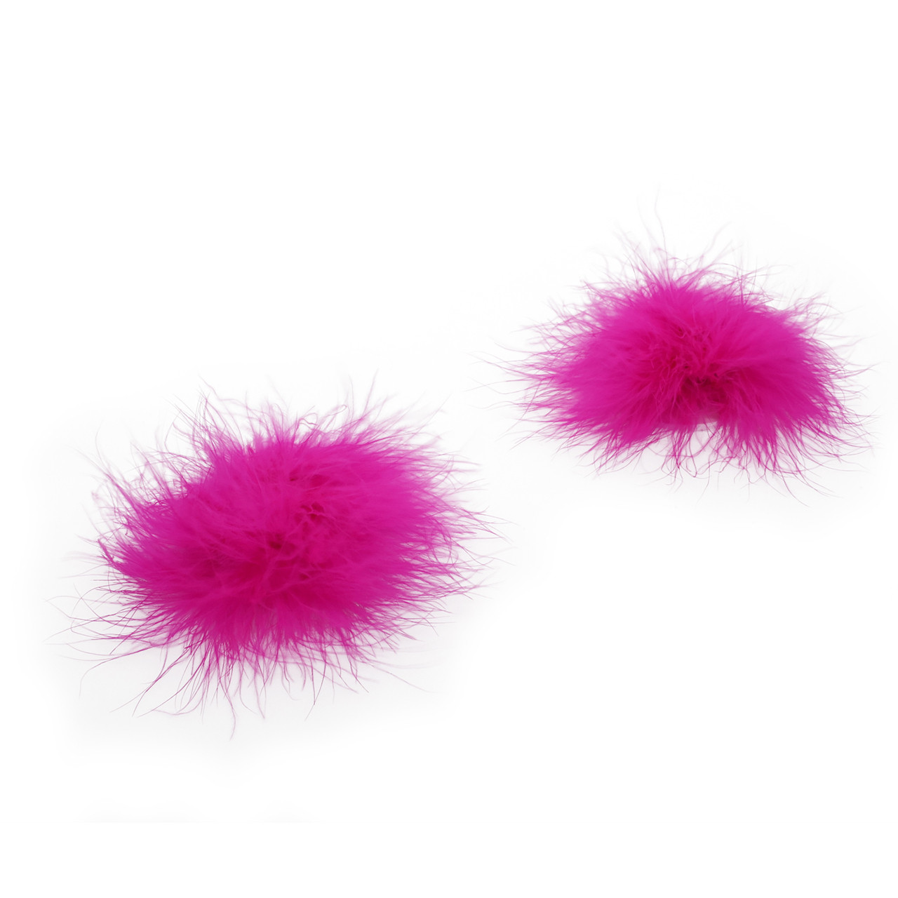EROGENOUS ZONE HOT PINK FEATHER PASTIES