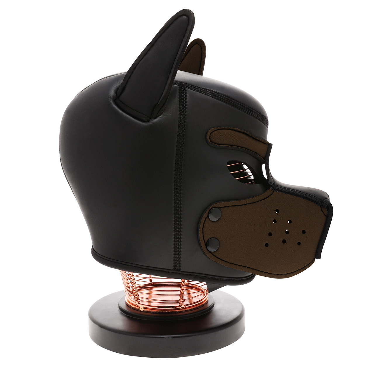 UNTAMED BLACK/BROWN SPANDEX DOG HOOD SMALL/MED