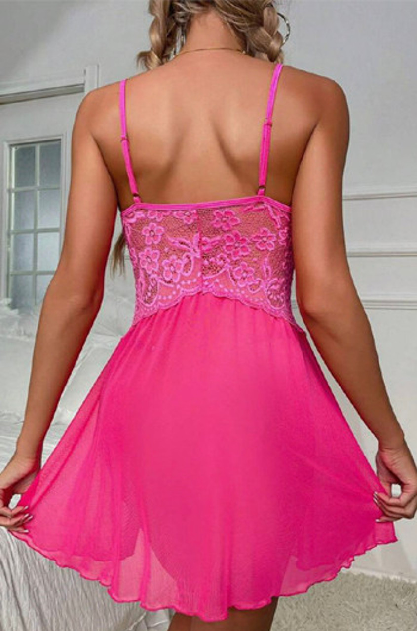 SI BABYDOLL & G STRING PINK - S