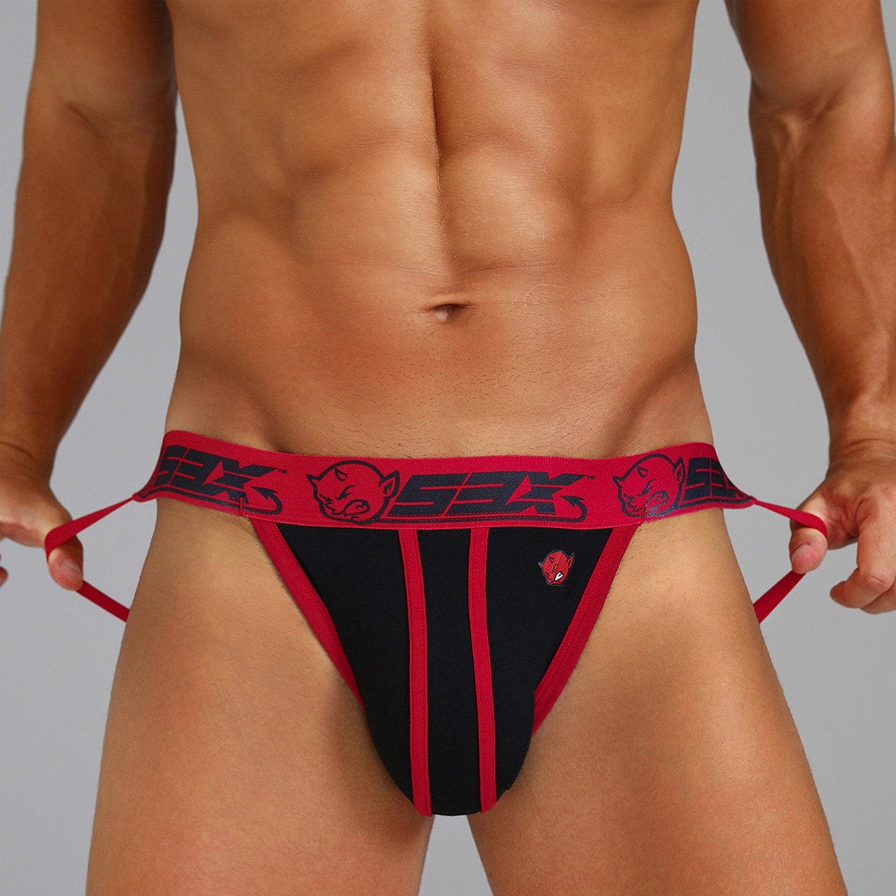 53X JOCKSTRAP BLACK/RED - M