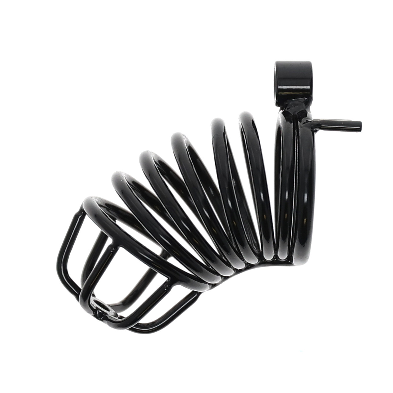 CHASTITY C-CAGE SPIRAL BLACK 4IN