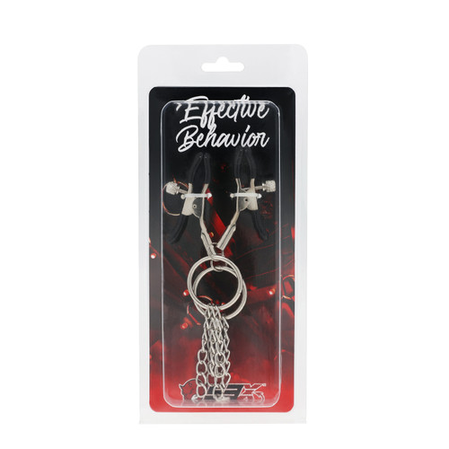 EFFECTIVE BEHAVIOR ADJUSTABLE NIPPLE CLAMPS W/ RING AND CHAIN