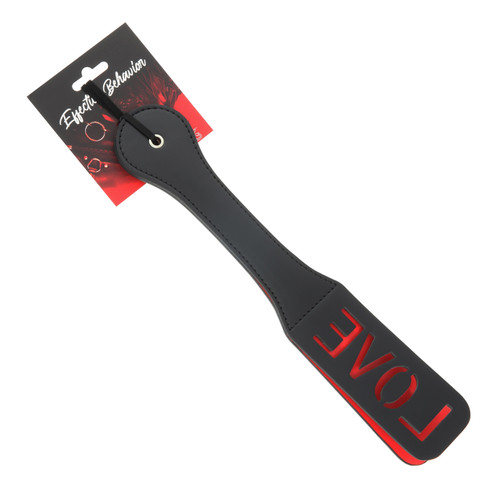 PADDLE BLACK PVC LOVE SLAPPER