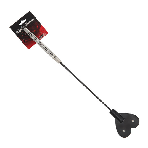 CROP BLACK PVC HEART TIP