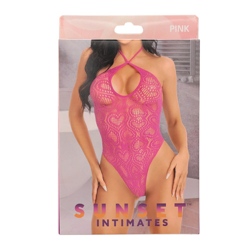 SI HEART NET TEDDY-OS-PINK