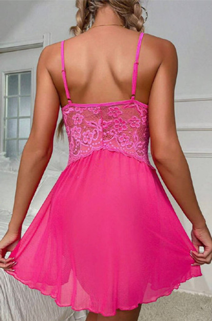 SI BABYDOLL & G STRING PINK - M