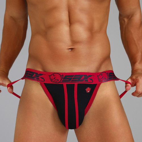 53X JOCKSTRAP BLACK/RED - S