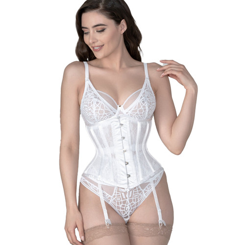 COTTON UB CORSET - WHITE - L