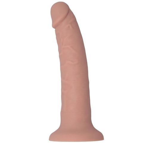 8IN SILICONE DILDO FLESH