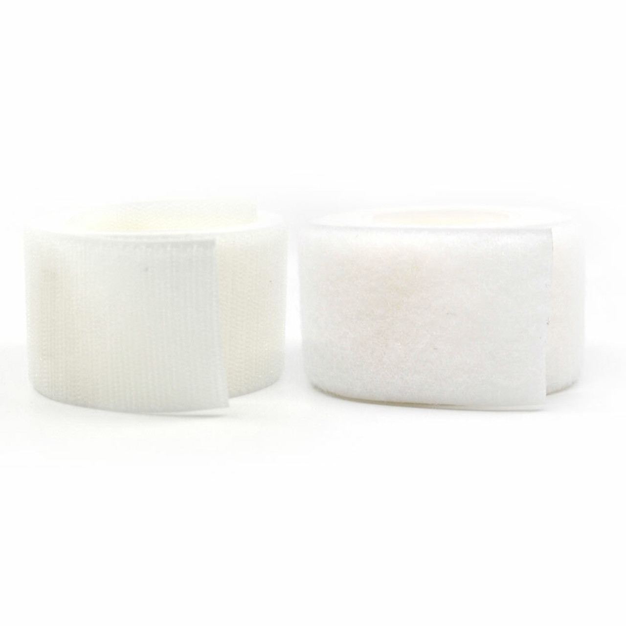 Velcro Brand - 5/8 inch White Loop: Pressure Sensitive Adhesive - Rubber