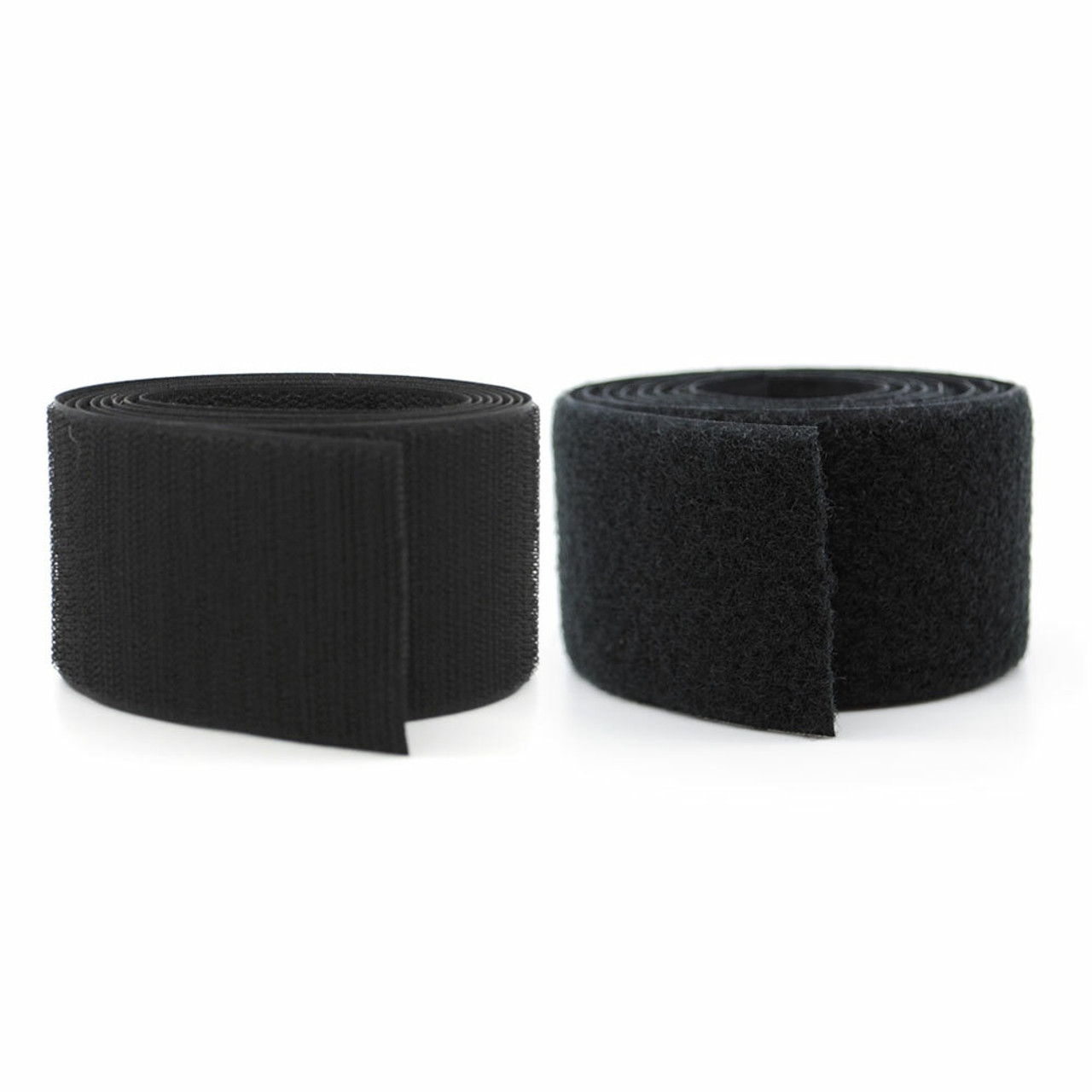 2 wide Velcro® Brand SUPER STRONG ADHESIVE Tape Strip Hook and Loop Black  YARD 